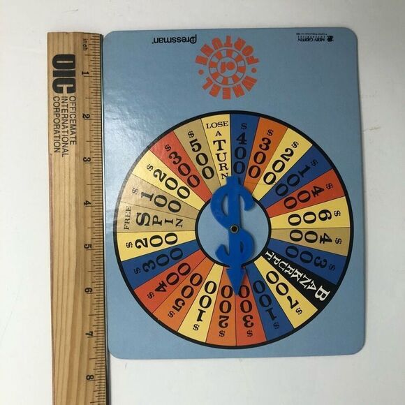1985 pressman wheel of fortune replacement spinner board only dollar amounts - Picture 4 of 8